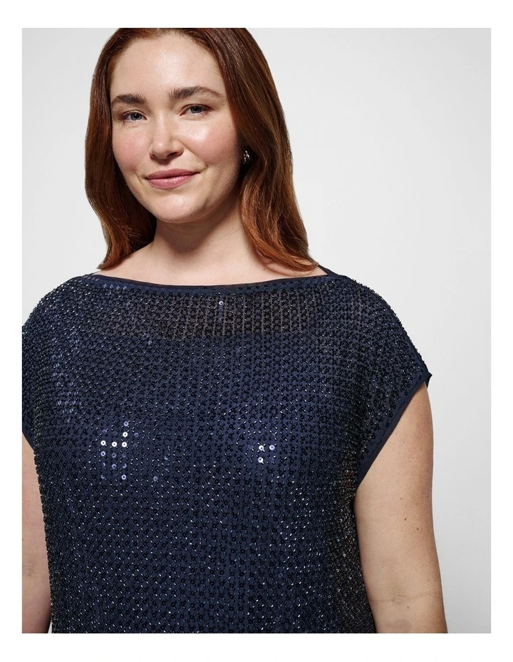 Gigi Top in Classic Navy image 2