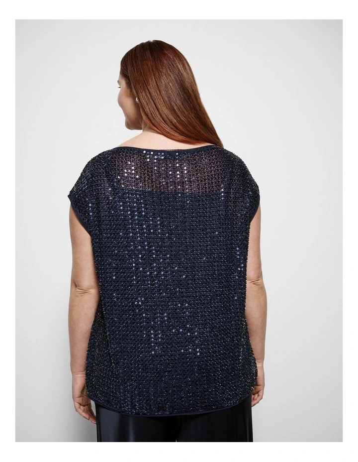 Gigi Top in Classic Navy image 3