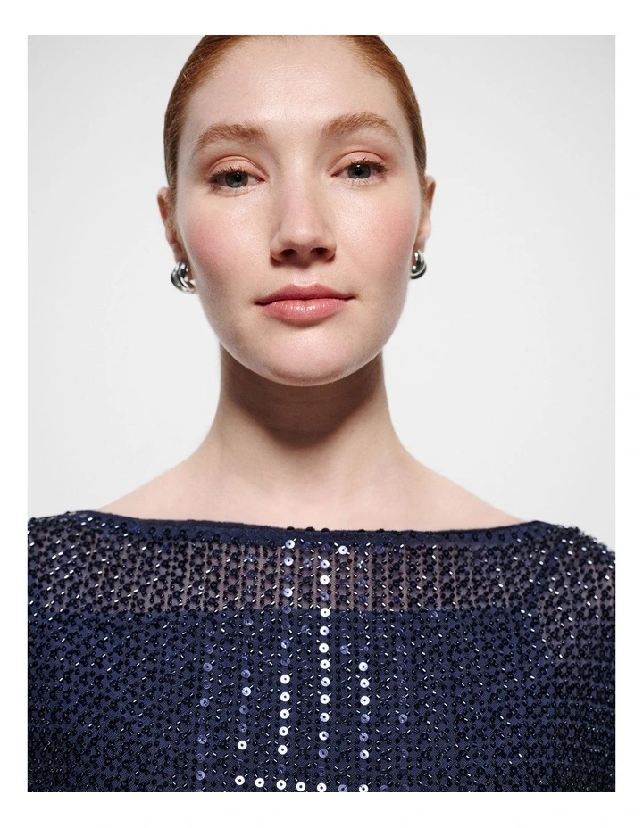 Gigi Top in Classic Navy image 6