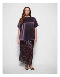 Everett Skirt in Aubergine