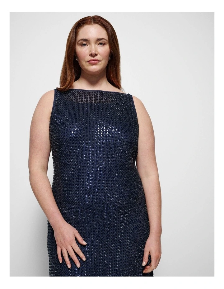 Gigi Dress in Classic Navy image 2