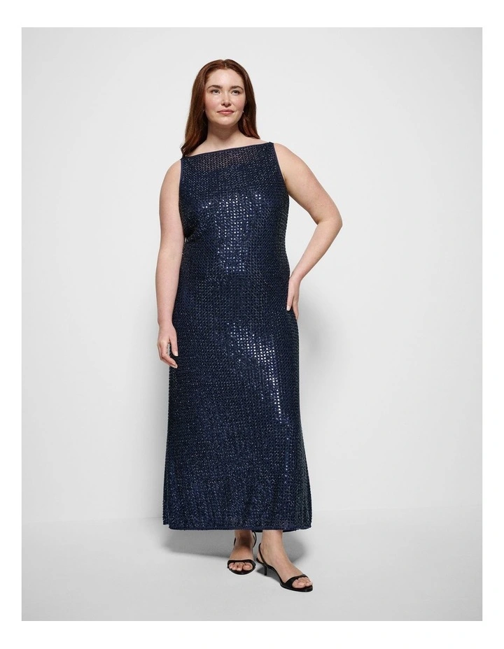 Gigi Dress in Classic Navy image 4