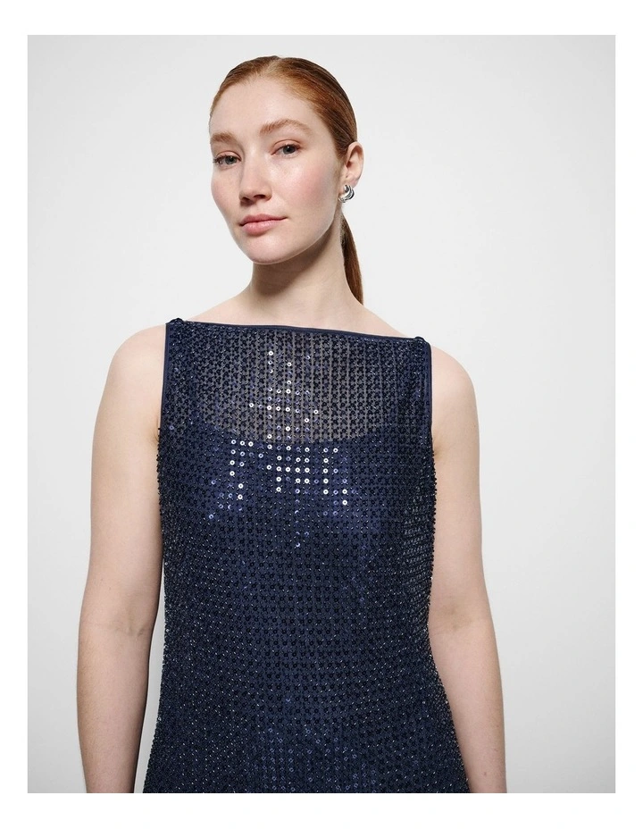 Gigi Dress in Classic Navy image 6
