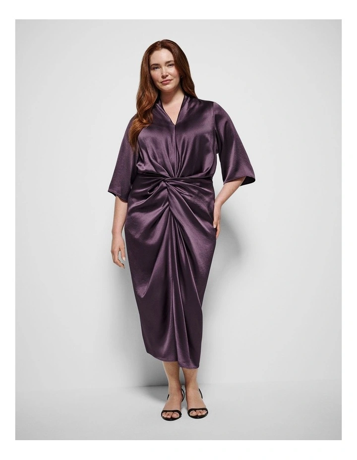 Beatrice Dress in Aubergine image 1
