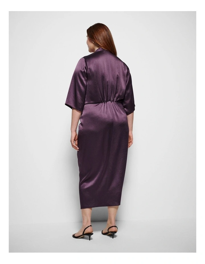 Beatrice Dress in Aubergine image 3