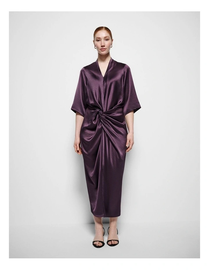 Beatrice Dress in Aubergine image 5