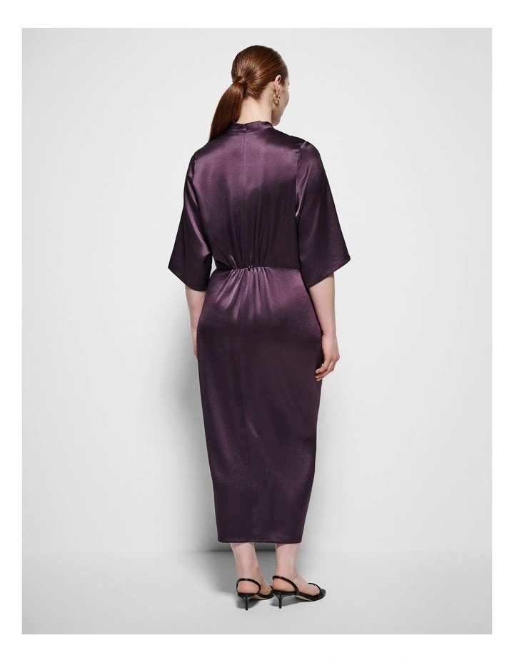 Beatrice Dress in Aubergine image 7