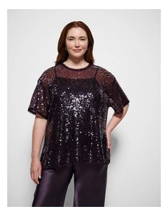 Everett Top in Aubergine