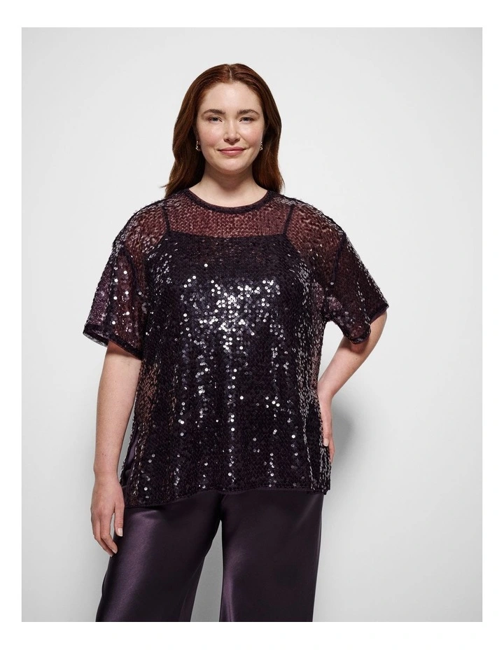 Everett Top in Aubergine image 1