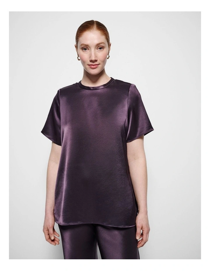 Elodie Top in Aubergine image 5