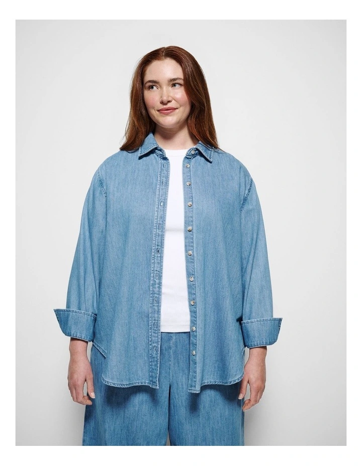 Theresa Shirt in Light Chambray image 1