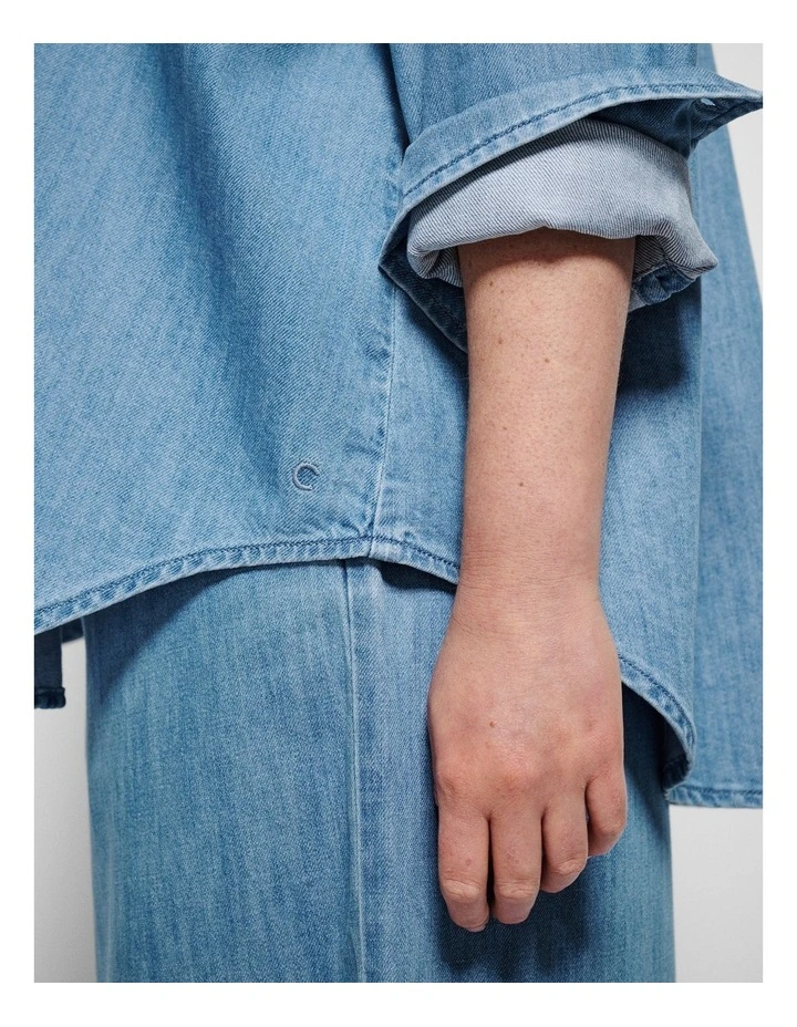 Theresa Shirt in Light Chambray image 2