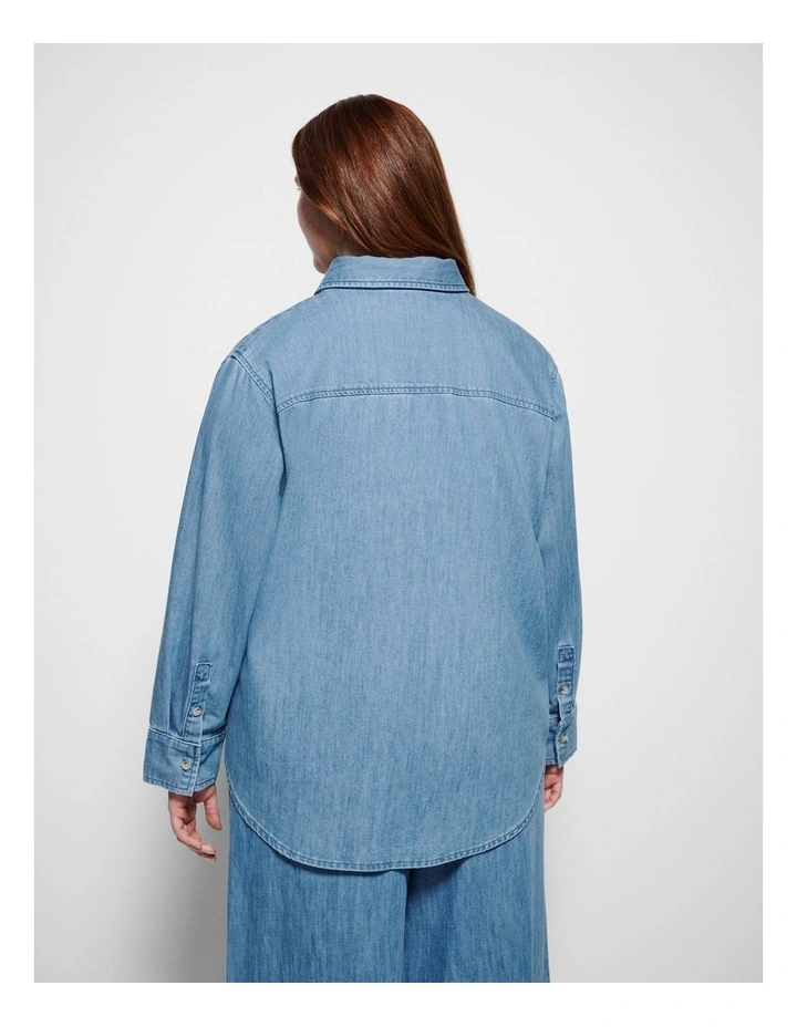 Theresa Shirt in Light Chambray image 3