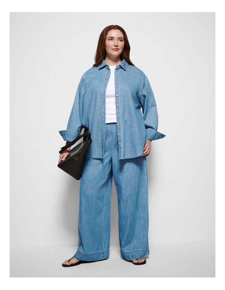 Theresa Shirt in Light Chambray image 4