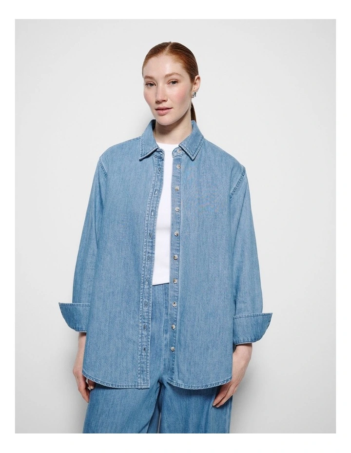 Theresa Shirt in Light Chambray image 5