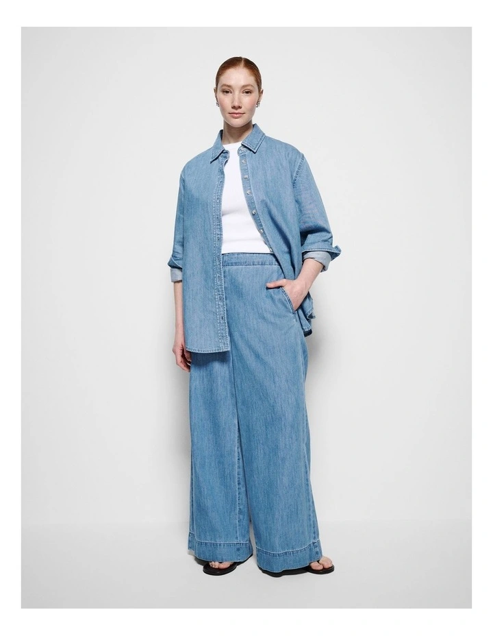 Theresa Shirt in Light Chambray image 7
