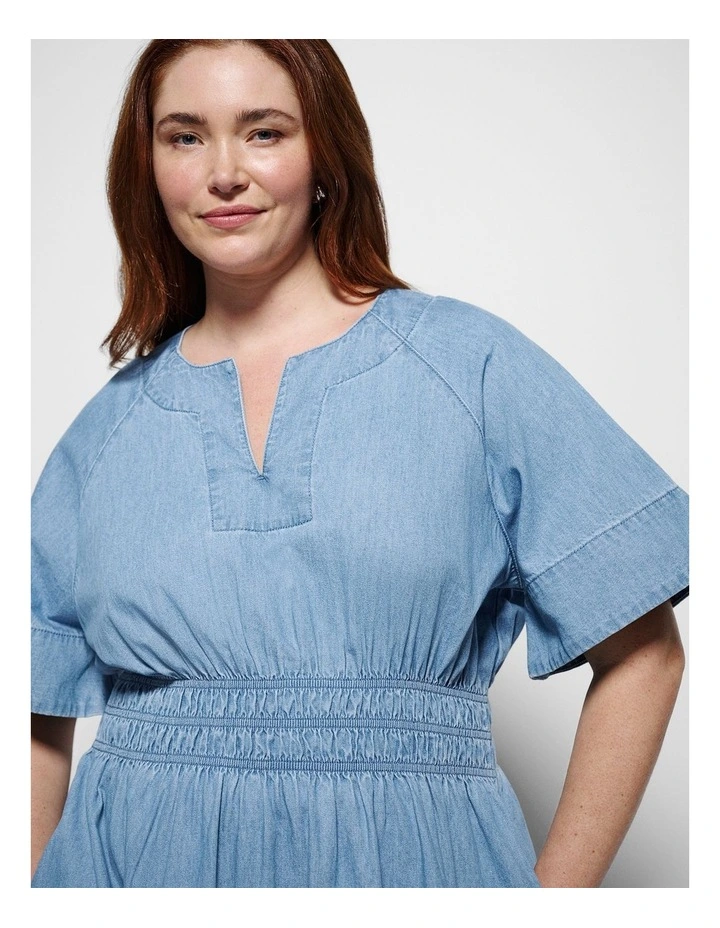 Isabella Dress in Light Chambray image 2