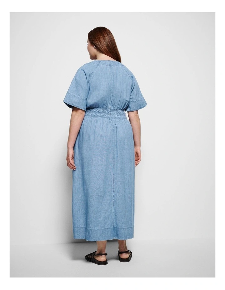 Isabella Dress in Light Chambray image 3