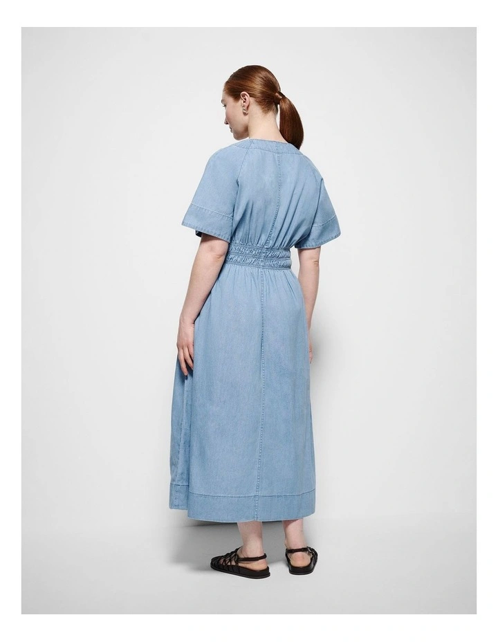 Isabella Dress in Light Chambray image 7