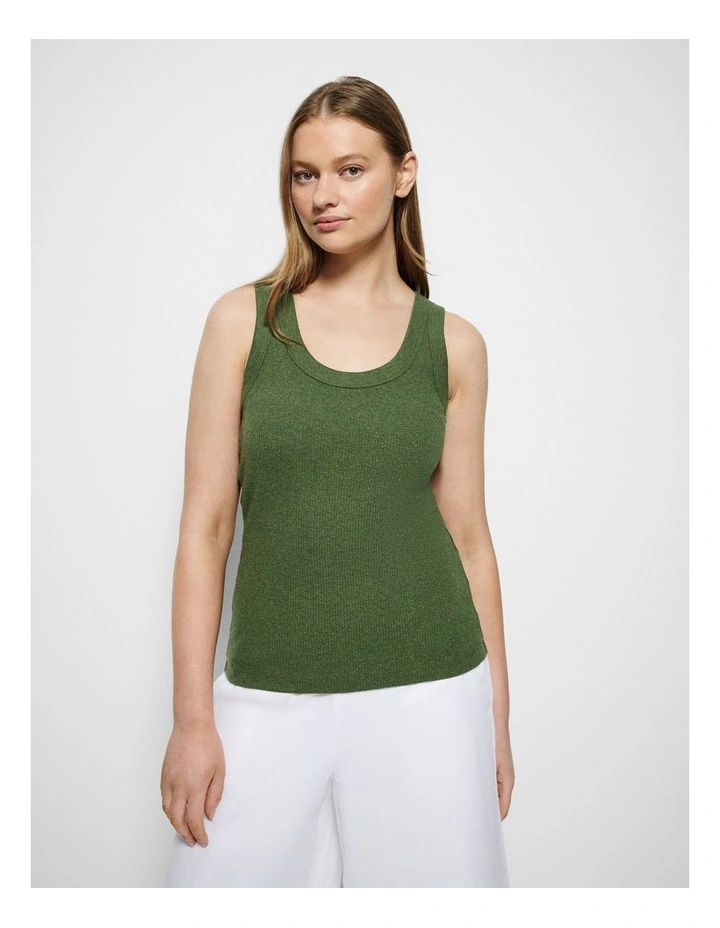 The Cotton Rib Tank in image 1