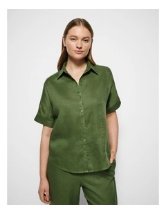 Lola Shirt in Leaf Green
