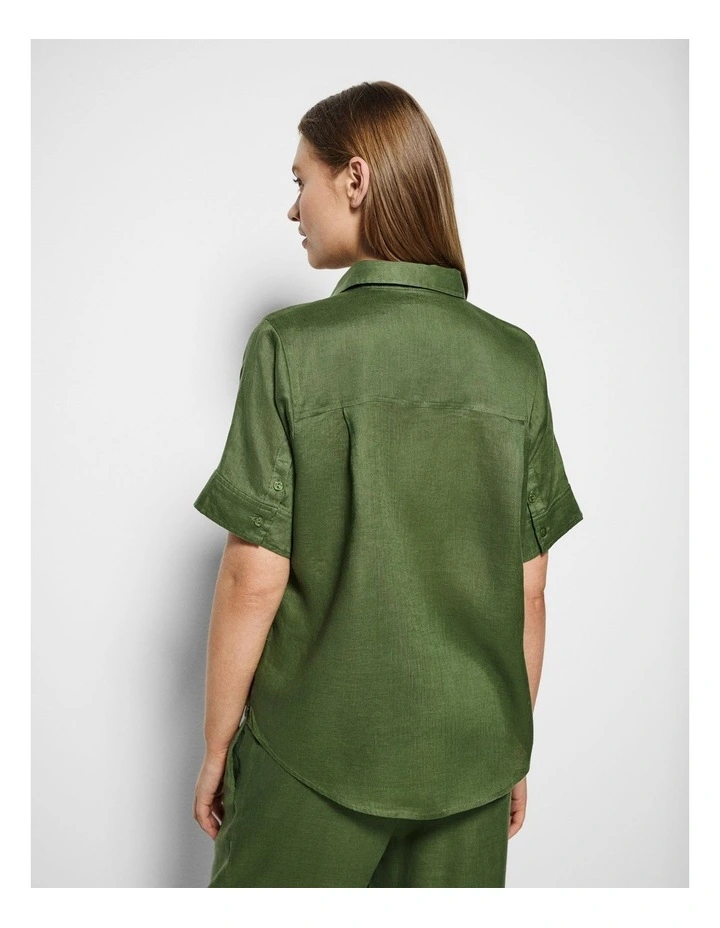 Lola Shirt in Leaf Green image 3