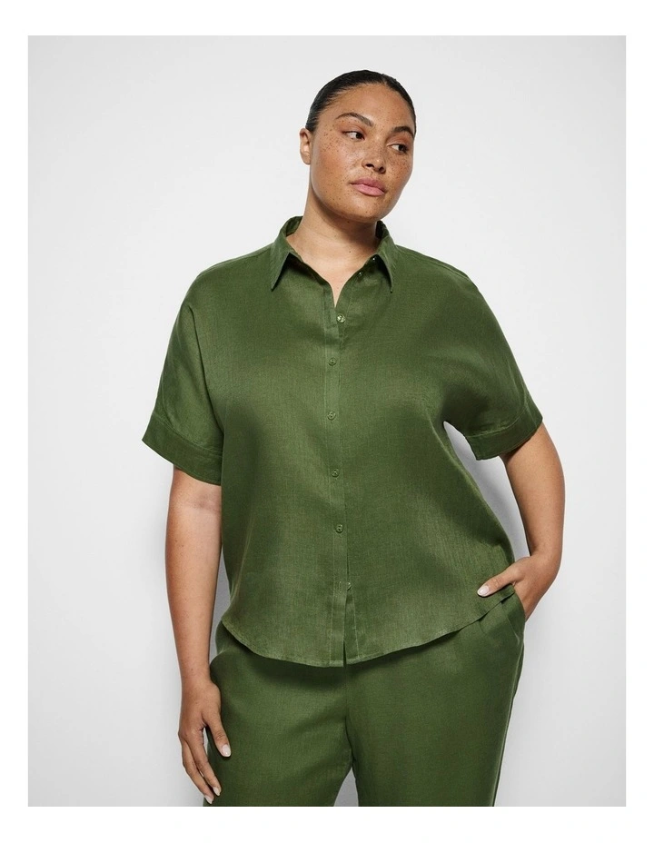 Lola Shirt in Leaf Green image 5