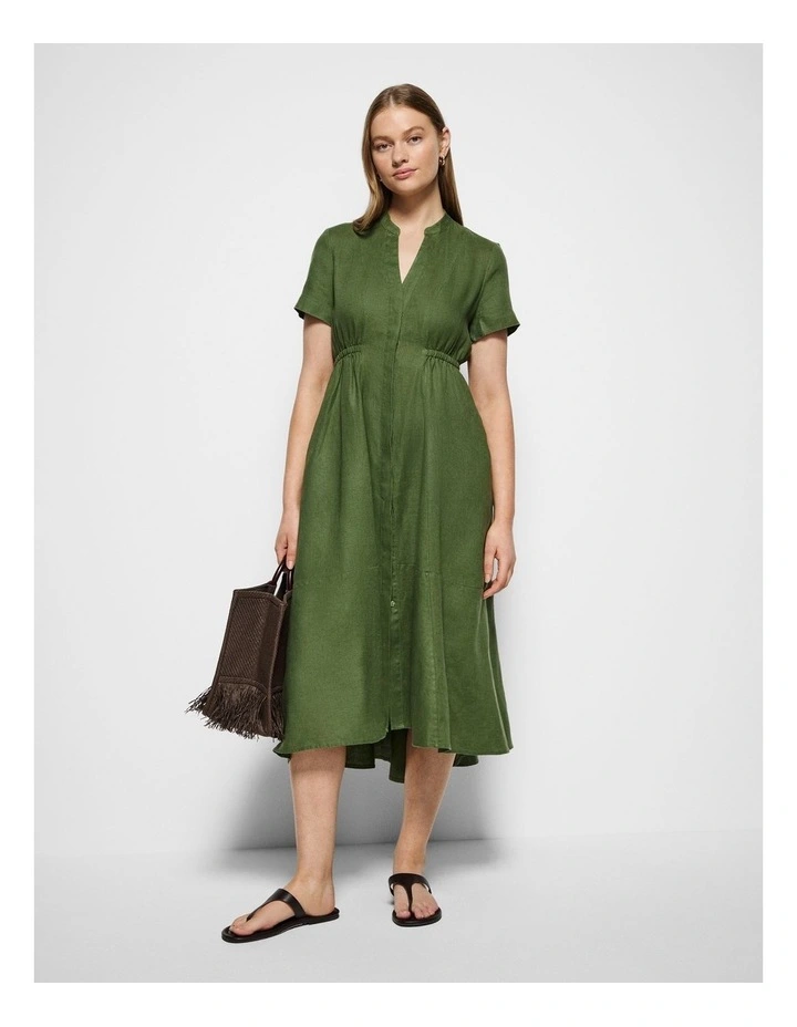 Catherine Dress in Leaf Green image 4