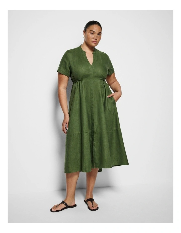 Catherine Dress in Leaf Green image 7