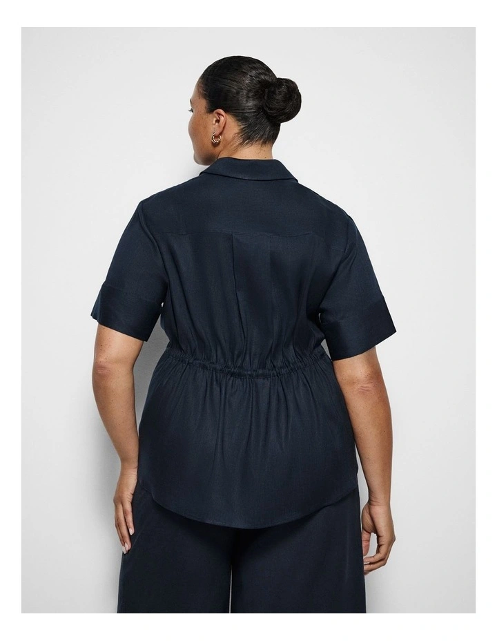 Veronica Top in True Navy image 3