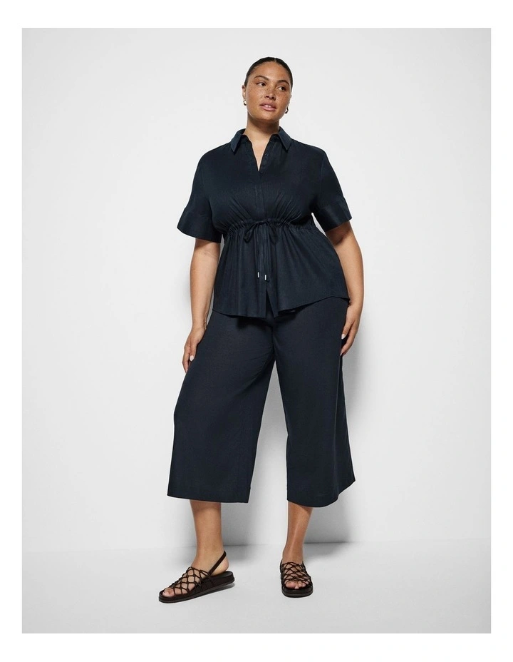Veronica Top in True Navy image 4