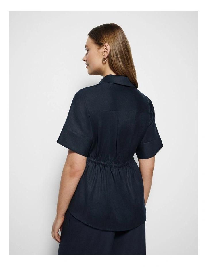 Veronica Top in True Navy image 6