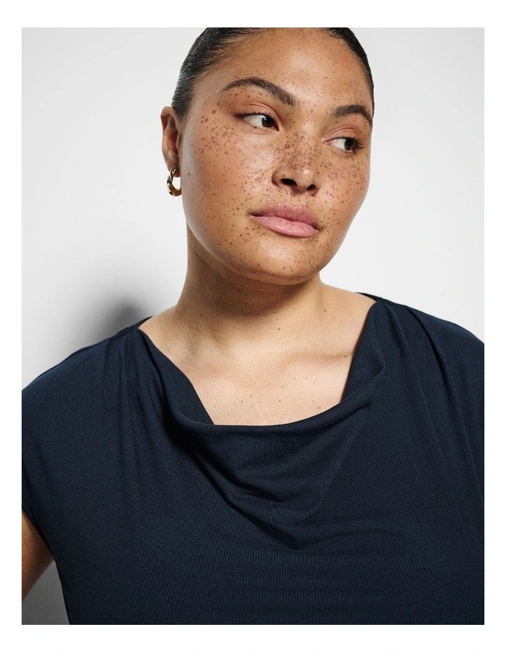 Taya Top in True Navy image 2