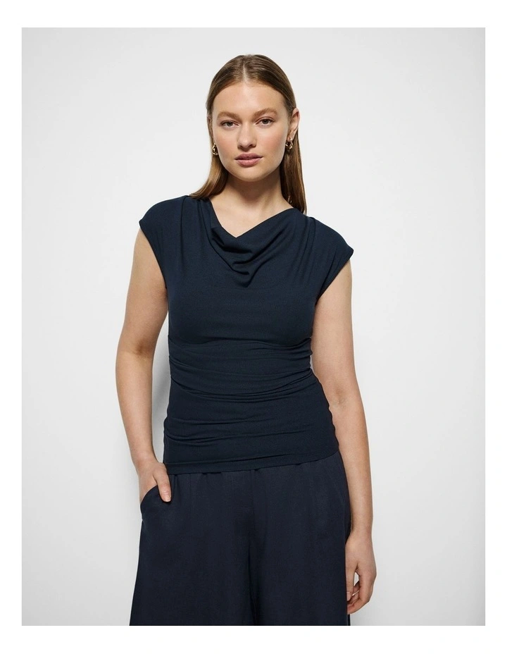 Taya Top in True Navy image 5