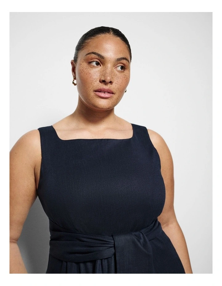 Veronica Dress in True Navy image 2