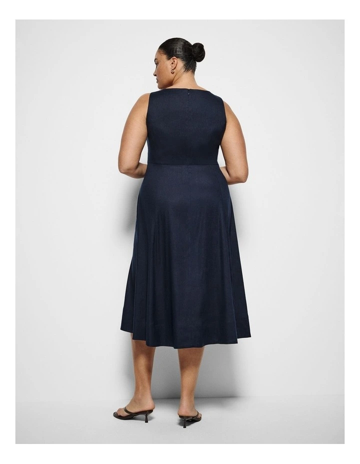 Veronica Dress in True Navy image 3