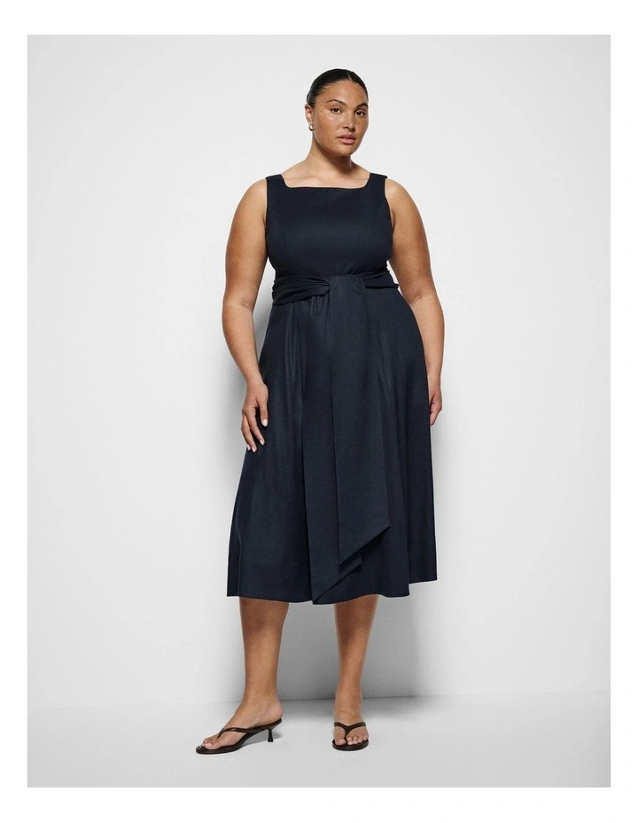 Veronica Dress in True Navy image 4