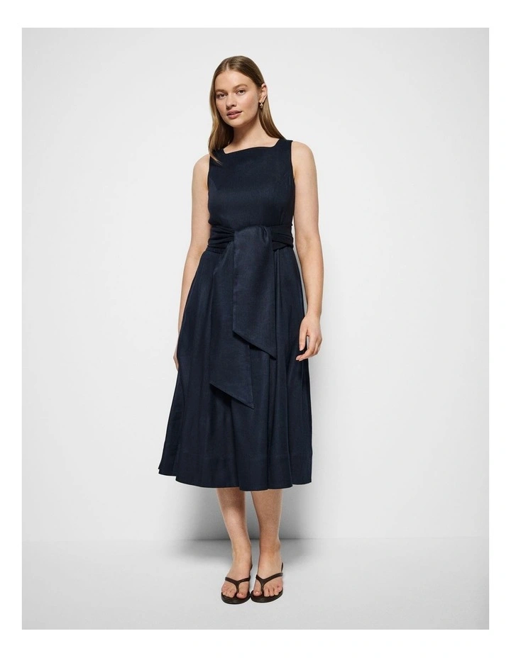 Veronica Dress in True Navy image 5