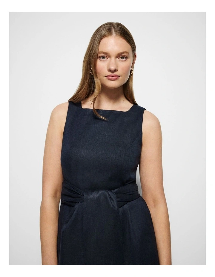 Veronica Dress in True Navy image 6