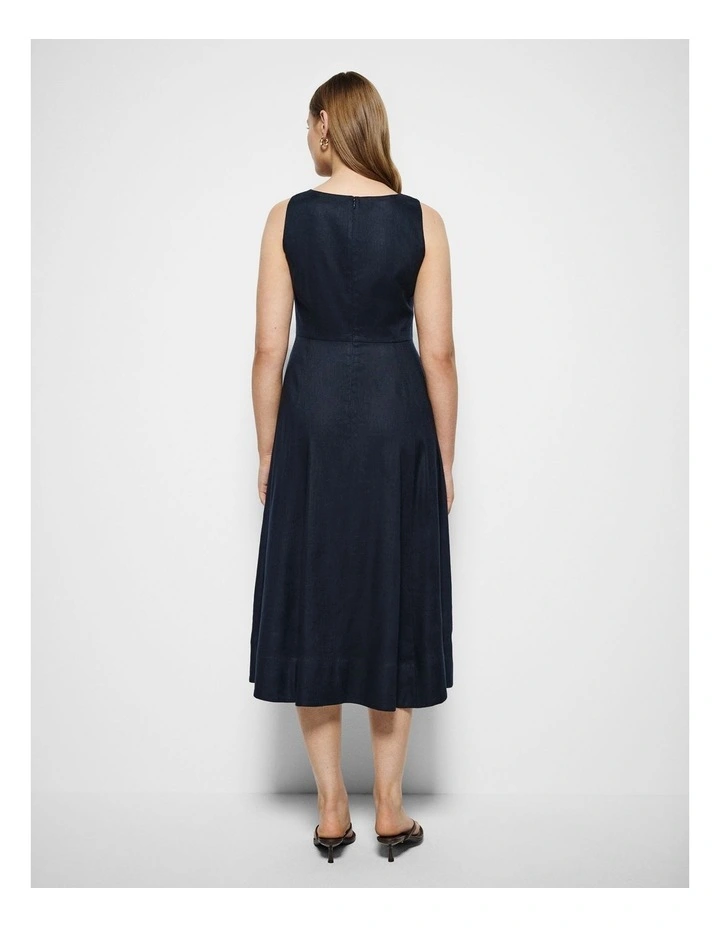 Veronica Dress in True Navy image 7