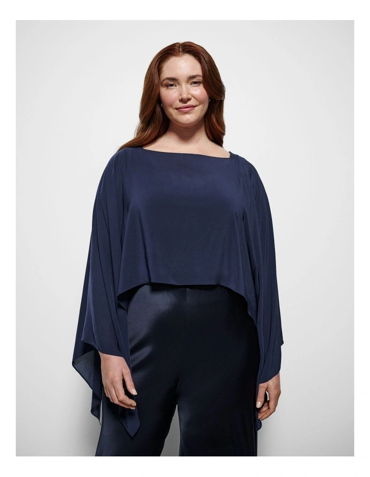 Arial Capelet in Classic Navy image 1