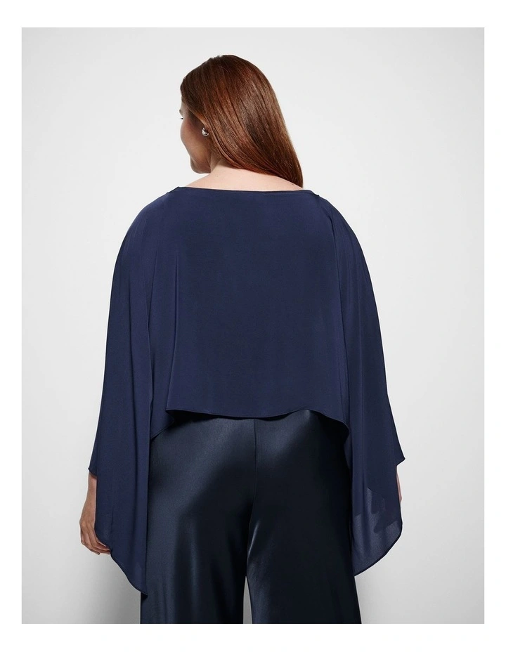 Arial Capelet in Classic Navy image 2