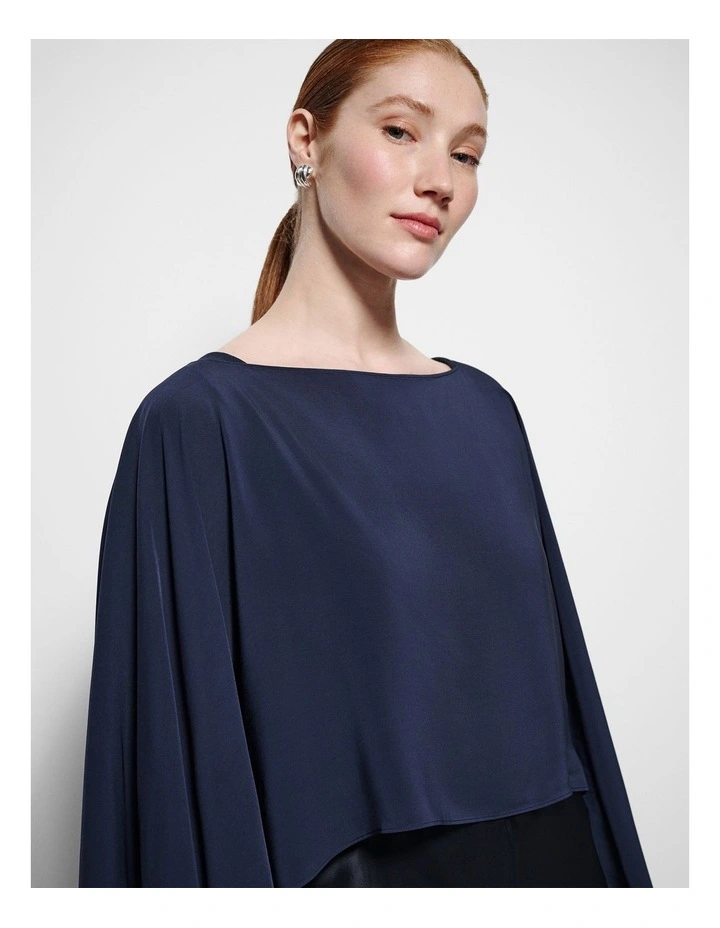 Arial Capelet in Classic Navy image 5