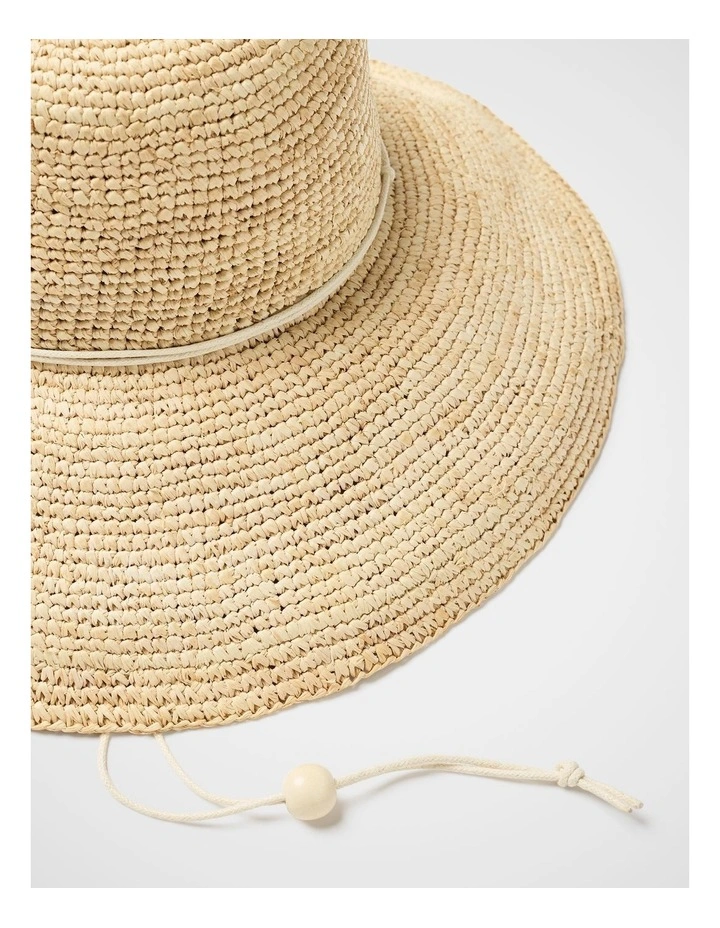 Aster Raffia Wide Br in Natural image 3