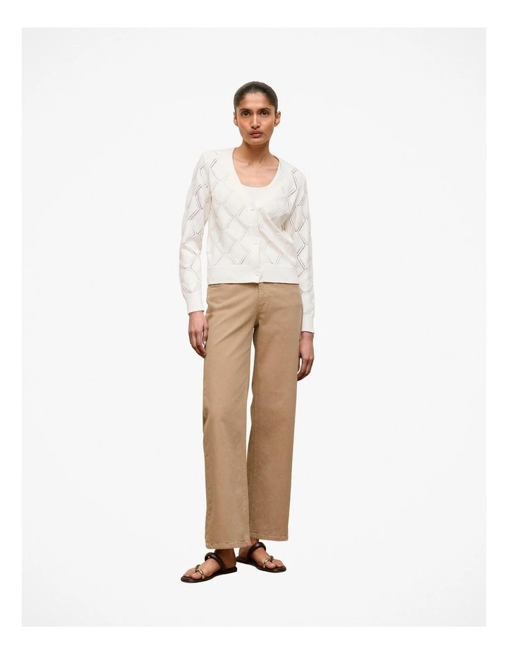 Garment Dyed Wide Leg Jean in Light Camel image 2