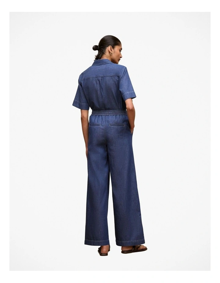 Soft Denim Pull On Pant in Mid Blue image 4