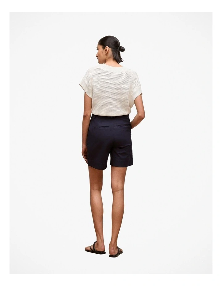 Stretch Cotton Tailored Short in Night Sky image 4