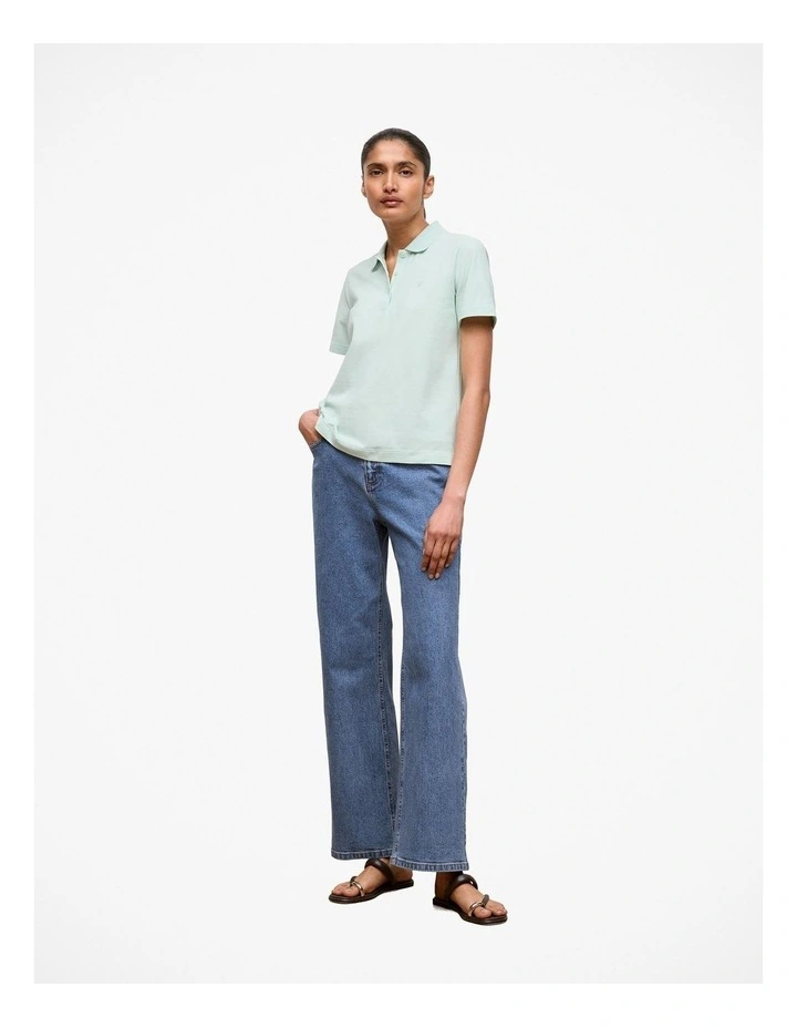 Pique Classic Polo in Light Mint image 2