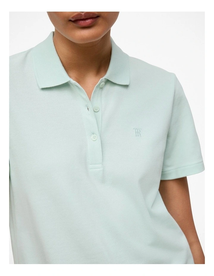 Pique Classic Polo in Light Mint image 3