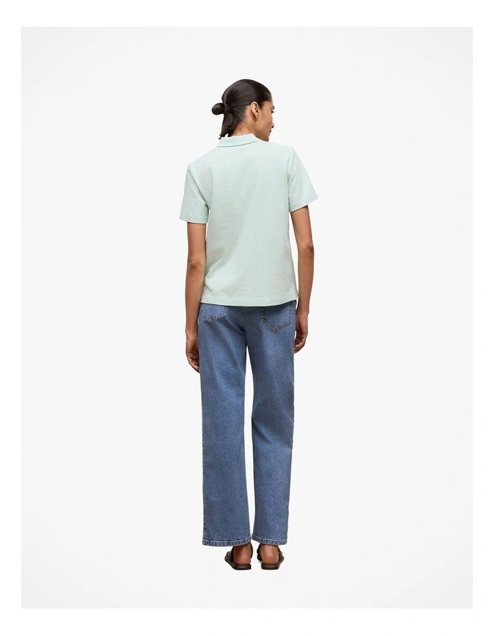 Pique Classic Polo in Light Mint image 4